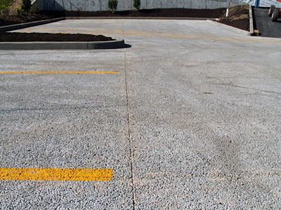 pervious parking lot detail